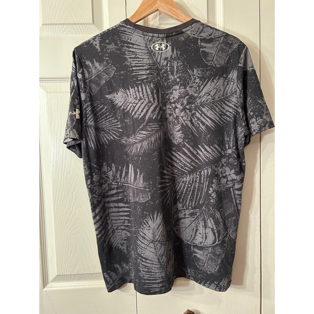 Under Armour Project Rock Warrior T Shirt Men's Large Loose Heatgear Tropical‎ - Picture 2 of 5